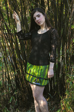 Falda Bamboo. Mariposas en invierno