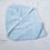 Thumbnail: Embroidered Blue "Just Breathe" Microfiber Hair Towel reduces frizz and cuts drying time