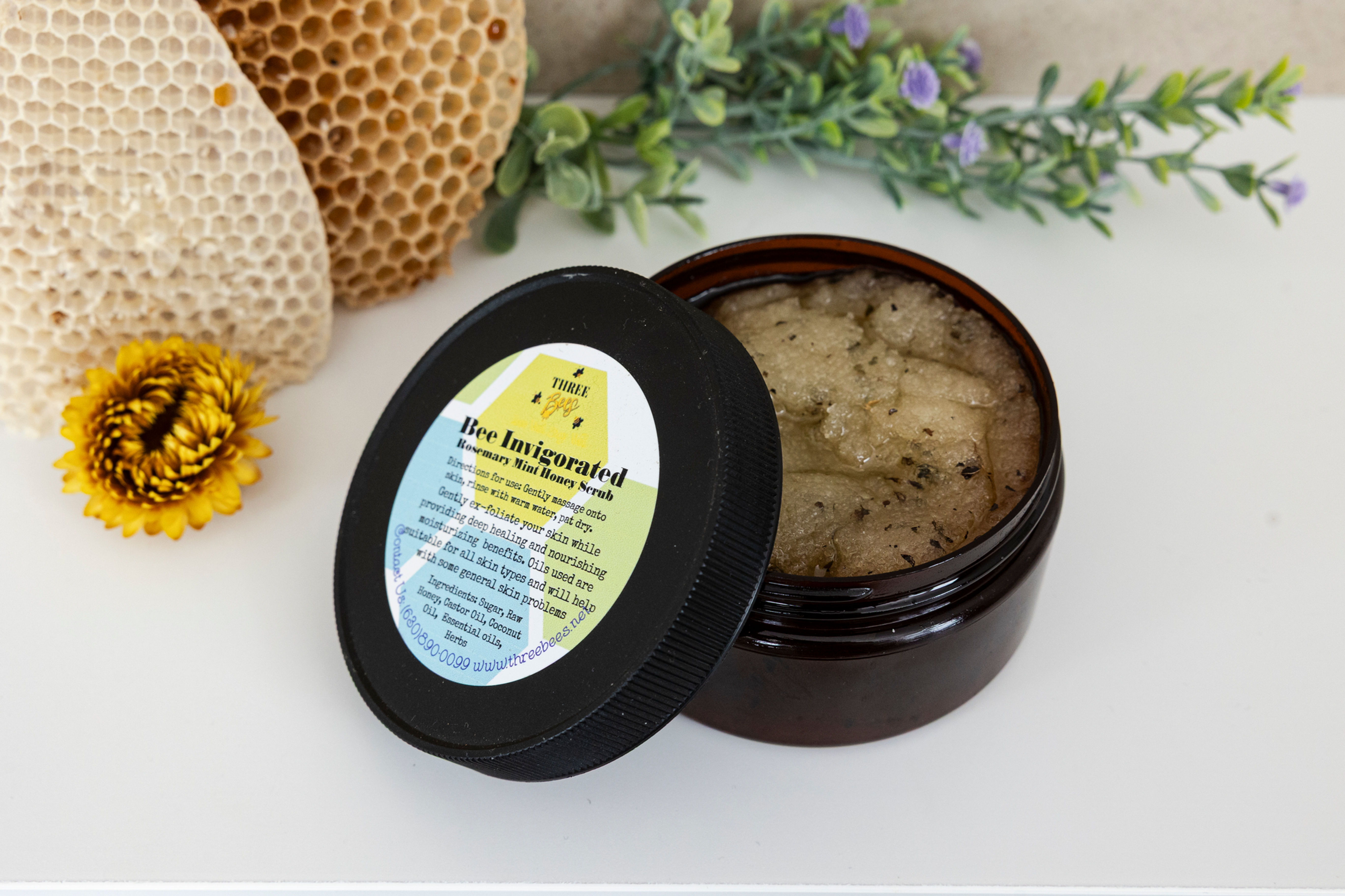 Rosemary Mint Honey Scrub