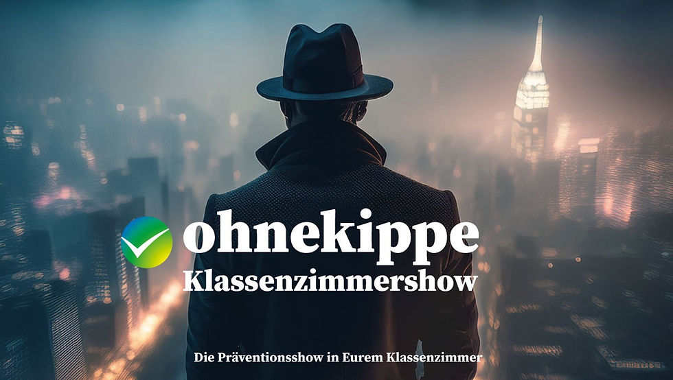 Poster der ohnekippe Klassenzimmershow