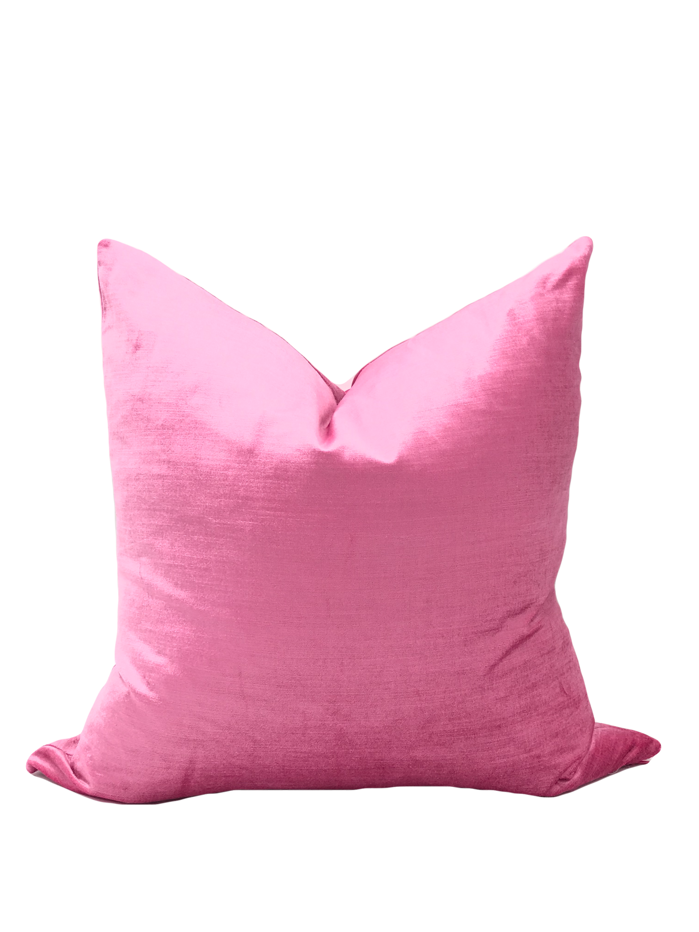 Vibrant Pink Velvet Pillow