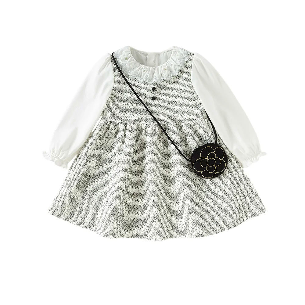 Vestido com Bolsa Mademoiselle Gris - PL0019