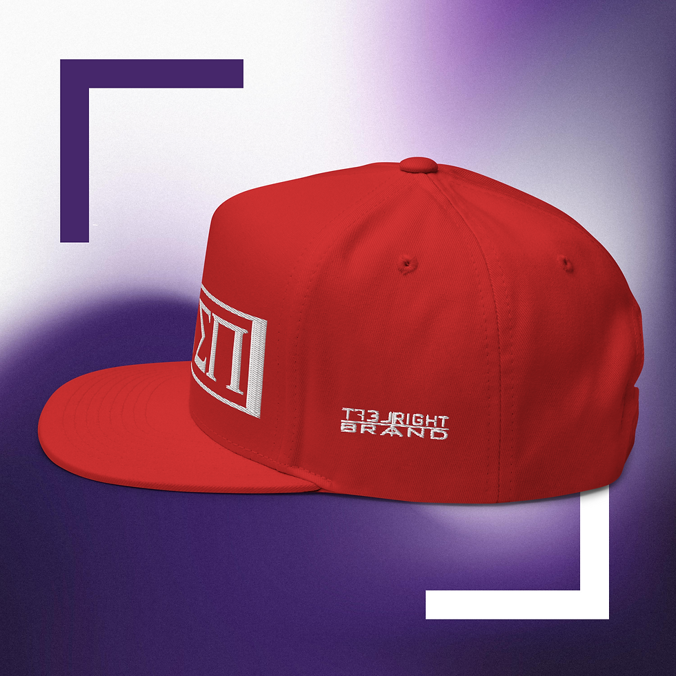 Miniatura: Born Maven Exclusive Snapback Hat in red with embroidered logo – Left Right Brand limited edition