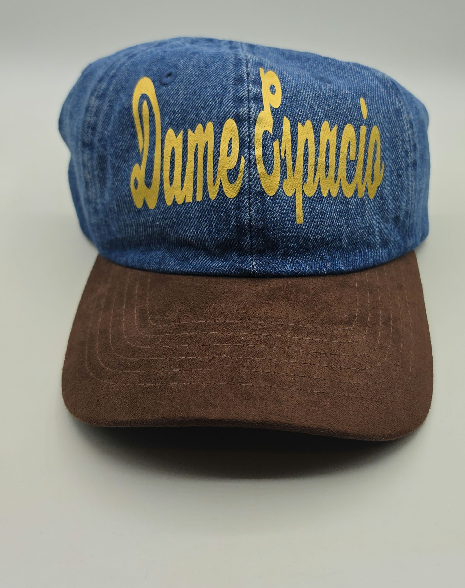 Dame Espacio Suede Brown Denim Hat