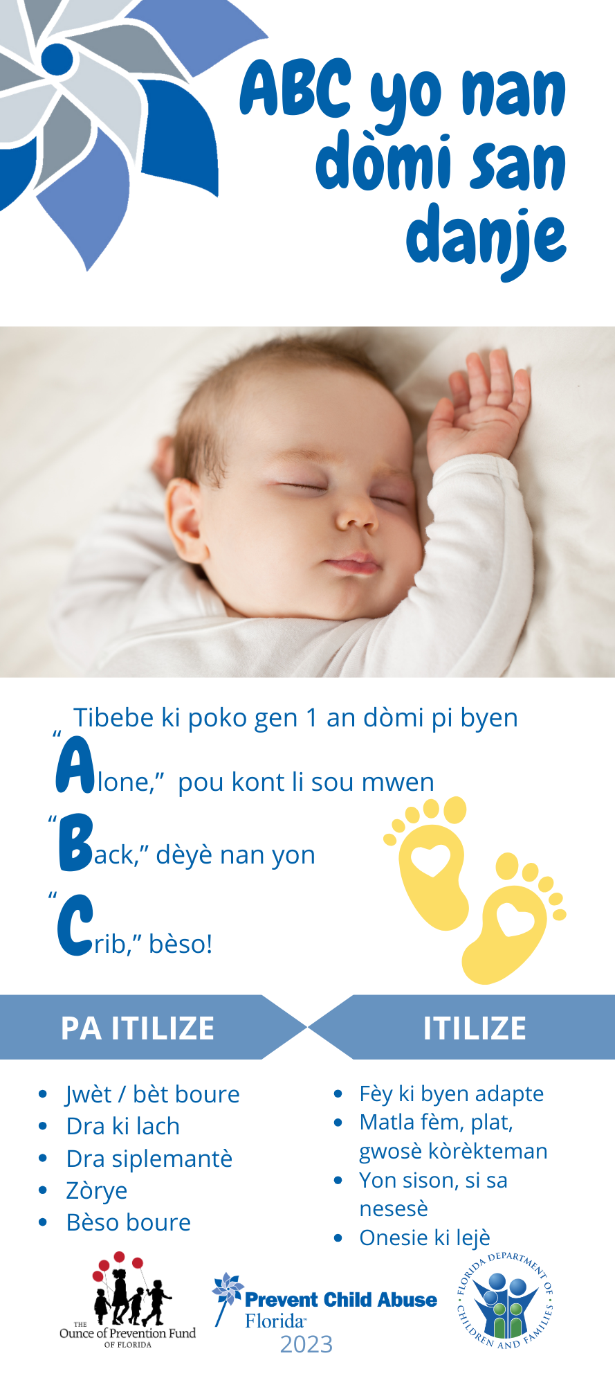 Thumbnail: Product: The ABCs of Safe Sleep Rack Card
