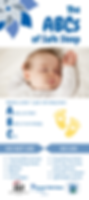 Product: The ABCs of Safe Sleep Rack Card