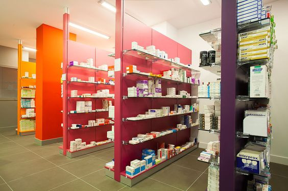 Gondolas farmacia.