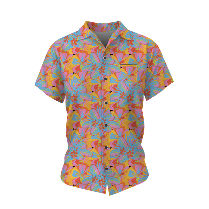 Thumbnail: 70s Floral Women's Hawaiian Shirt