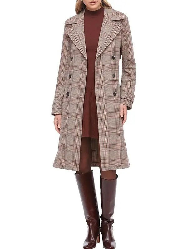 The Timeless Appeal of Plaid Trench Coat Womens Fashion