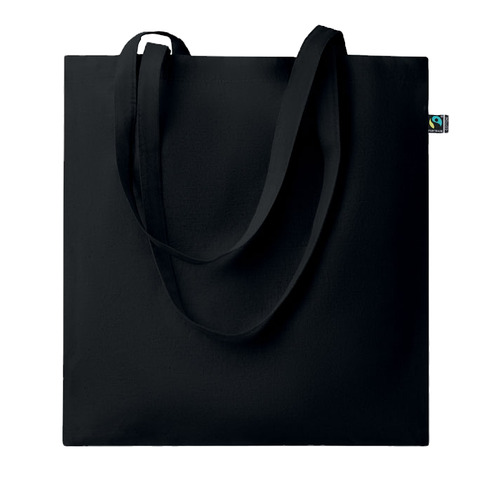Miniaturbild: Tragetasche mit langen Henkeln aus Fairtrade-Baumwolle 140 g/m²