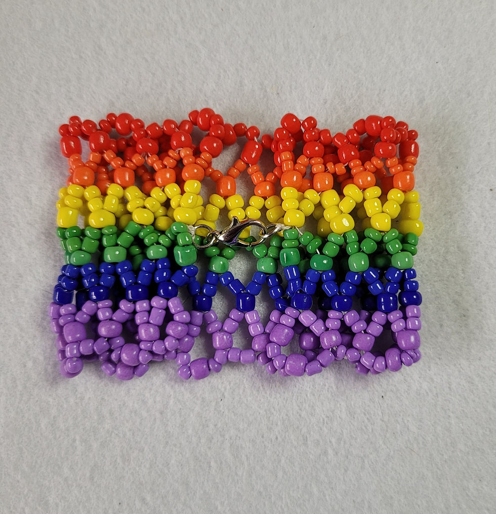 Thumbnail: Pride beaded lattice bracelet kit
