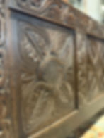 Thumbnail: Oak 3 Panel Carved Coffer