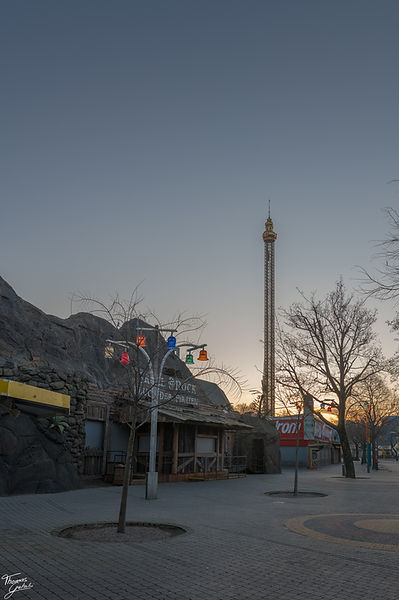 Sonnenaufgang im wiener Prater