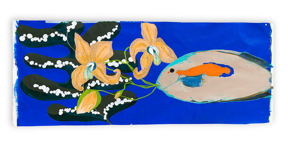 Acanthus's olivaceus playground, acrylic on canvas painting