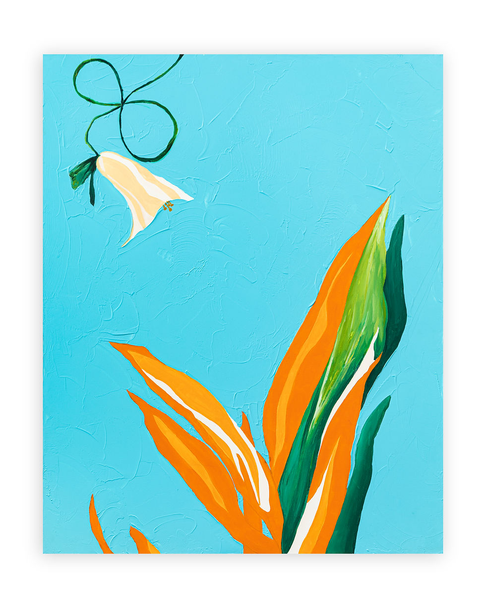 Miniaturbild: Bird of paradise large acrylic paintings