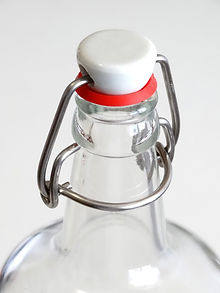 Bottle with flip top lid