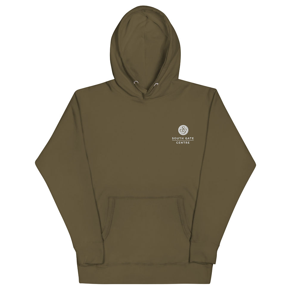 Thumbnail: White Crest Logo - Unisex Hoodie