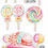 Thumbnail: S096FS. UV printed, colorplast cutouts party decorations: Lollipop Theme candy