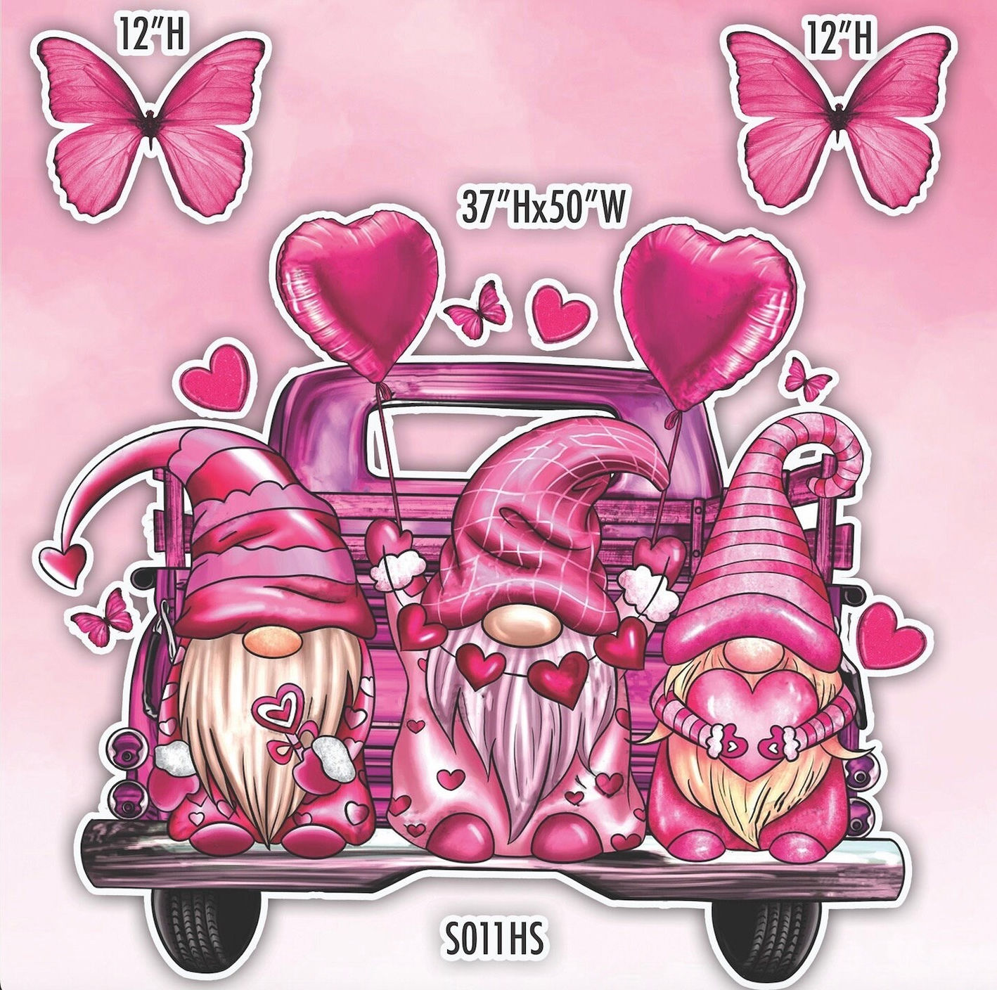 S011HS UV printed, colorplast cutouts party decorations: a little over 3 ft