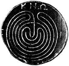 Kretisches Labyrinth - Silbermünze | Blog | Raum und Mensch - Schule für Geomantie und Radiästhesie