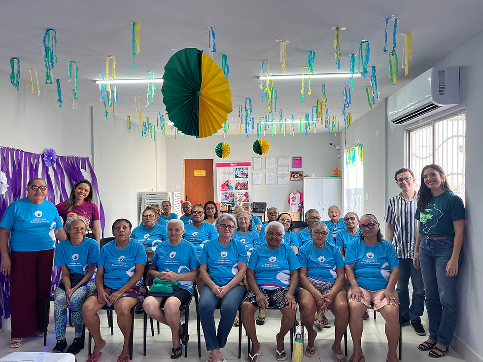 Momento de diálogo com idosas do SCFV reforçou a importância da proteção, da dignidade e do acesso aos direitos sociais