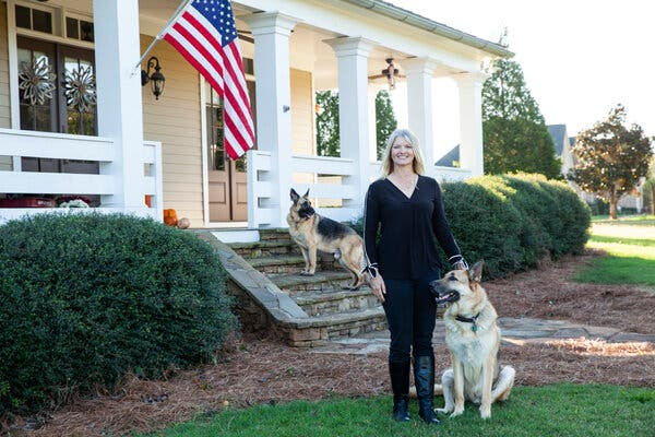 Women and dog