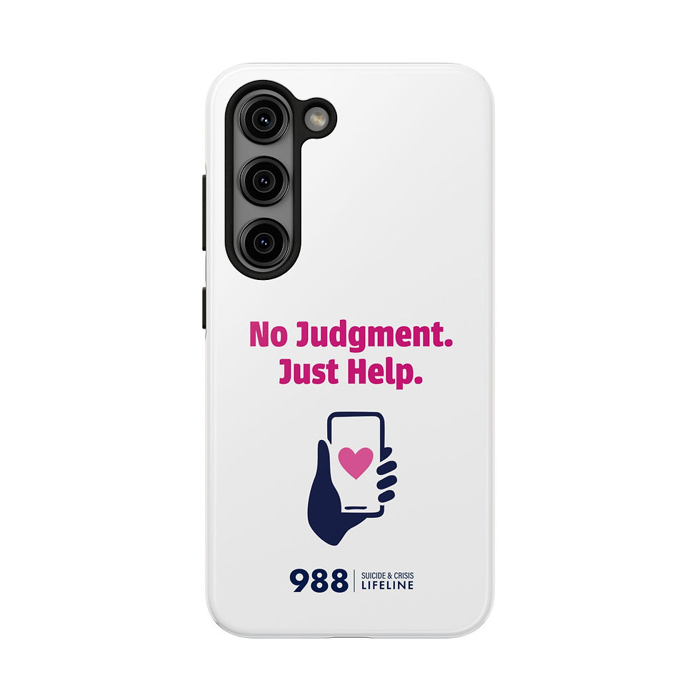Thumbnail: No Judgment Just Help Tough Phone Case