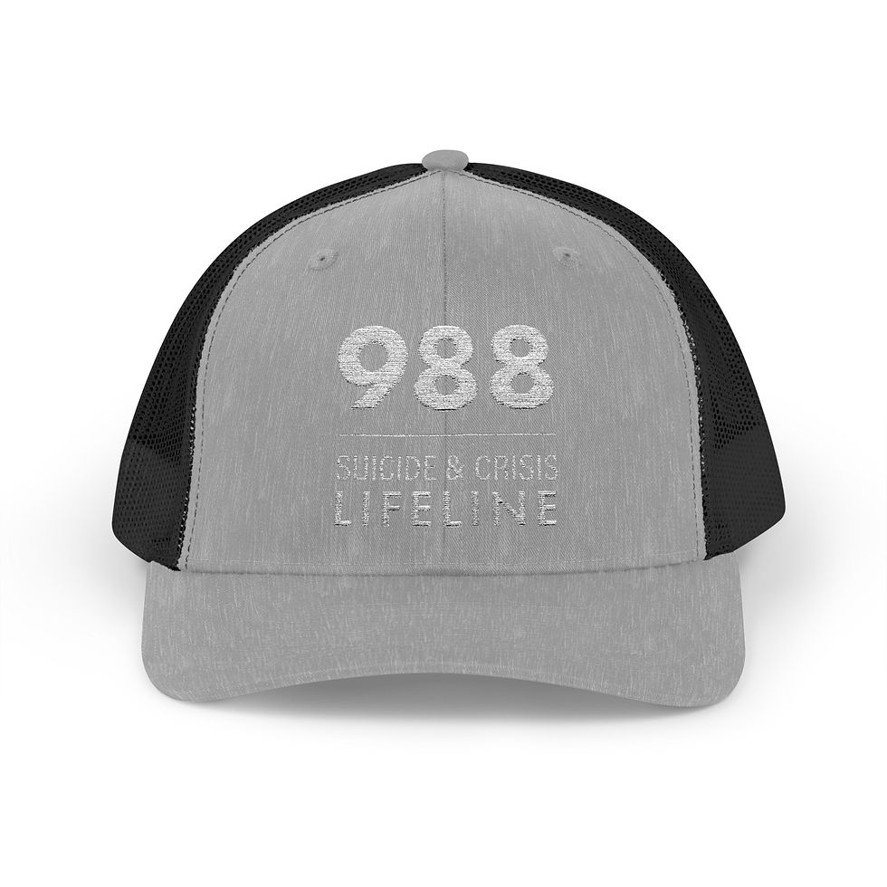 Thumbnail: 988 Lifeline Snapback Trucker Cap