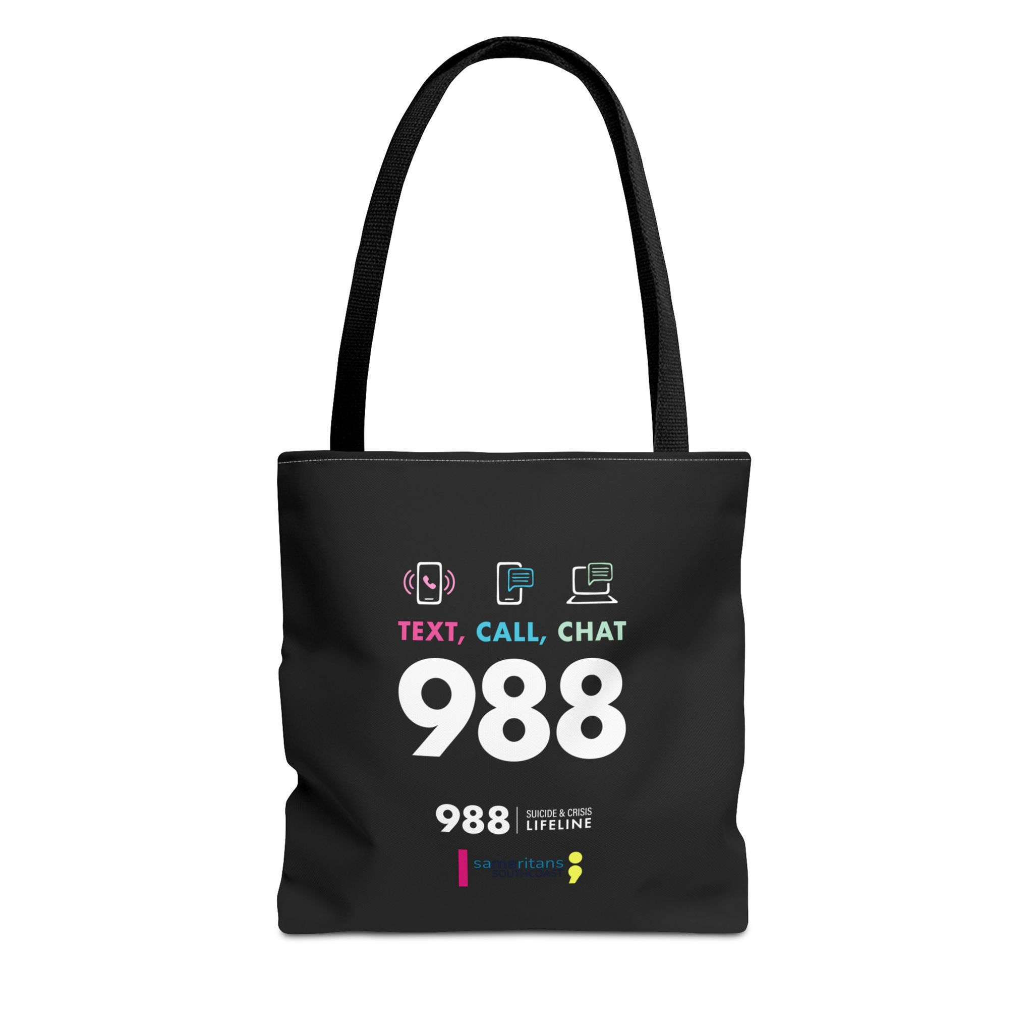 988 Lifeline Tote Bag, Mental Health Awareness