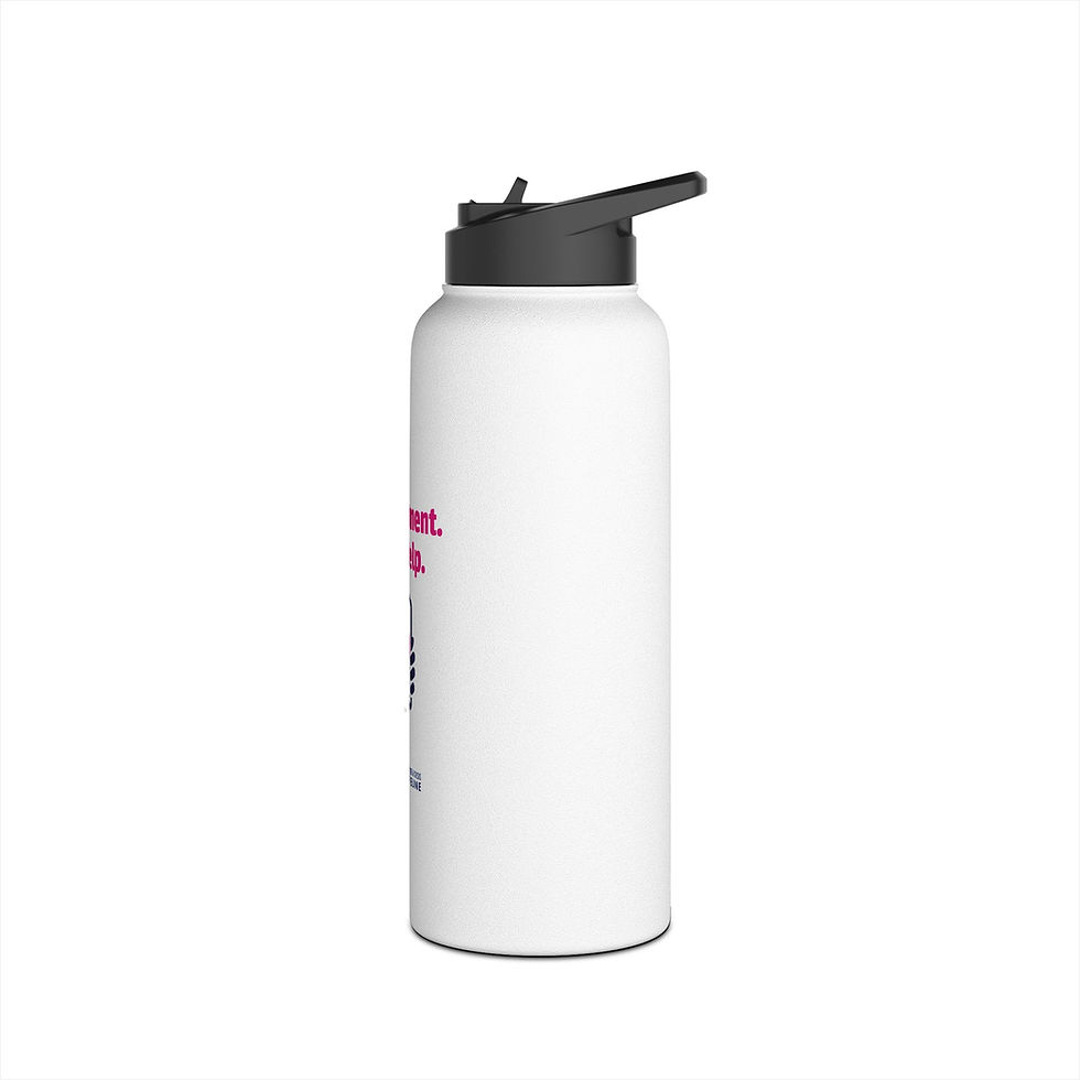 Thumbnail: 988 No Judgment Just Help Logo Stainless Steel Insulated Travel Bottle