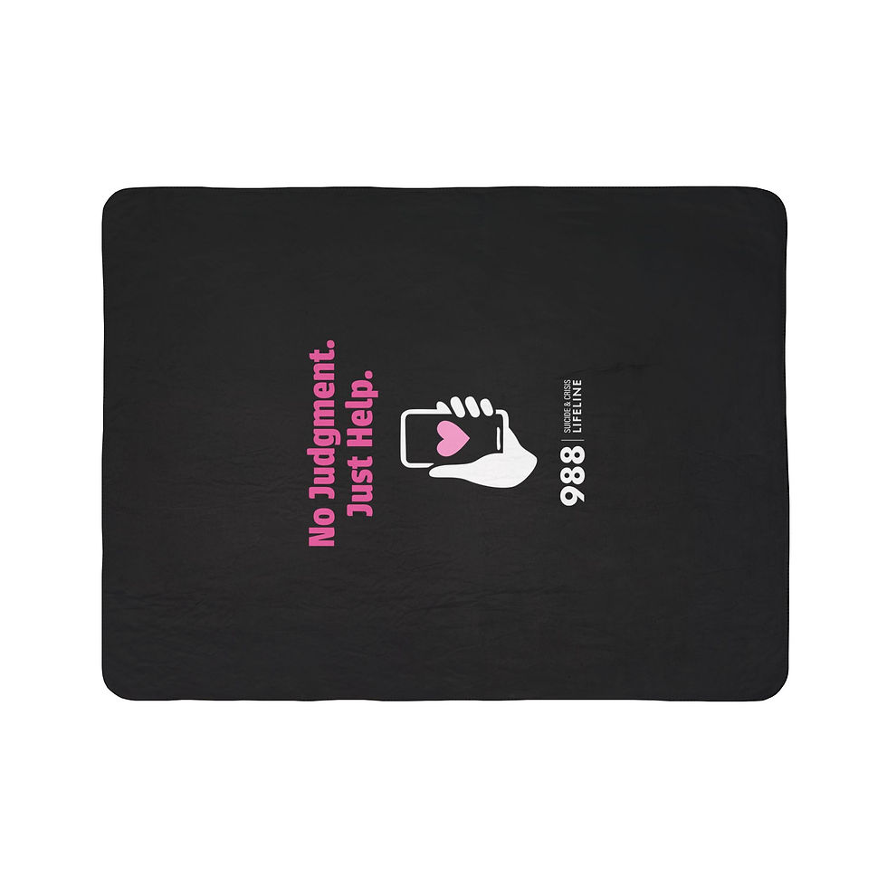 Thumbnail: 988 Lifeline Cozy Fleece Sherpa Blanket