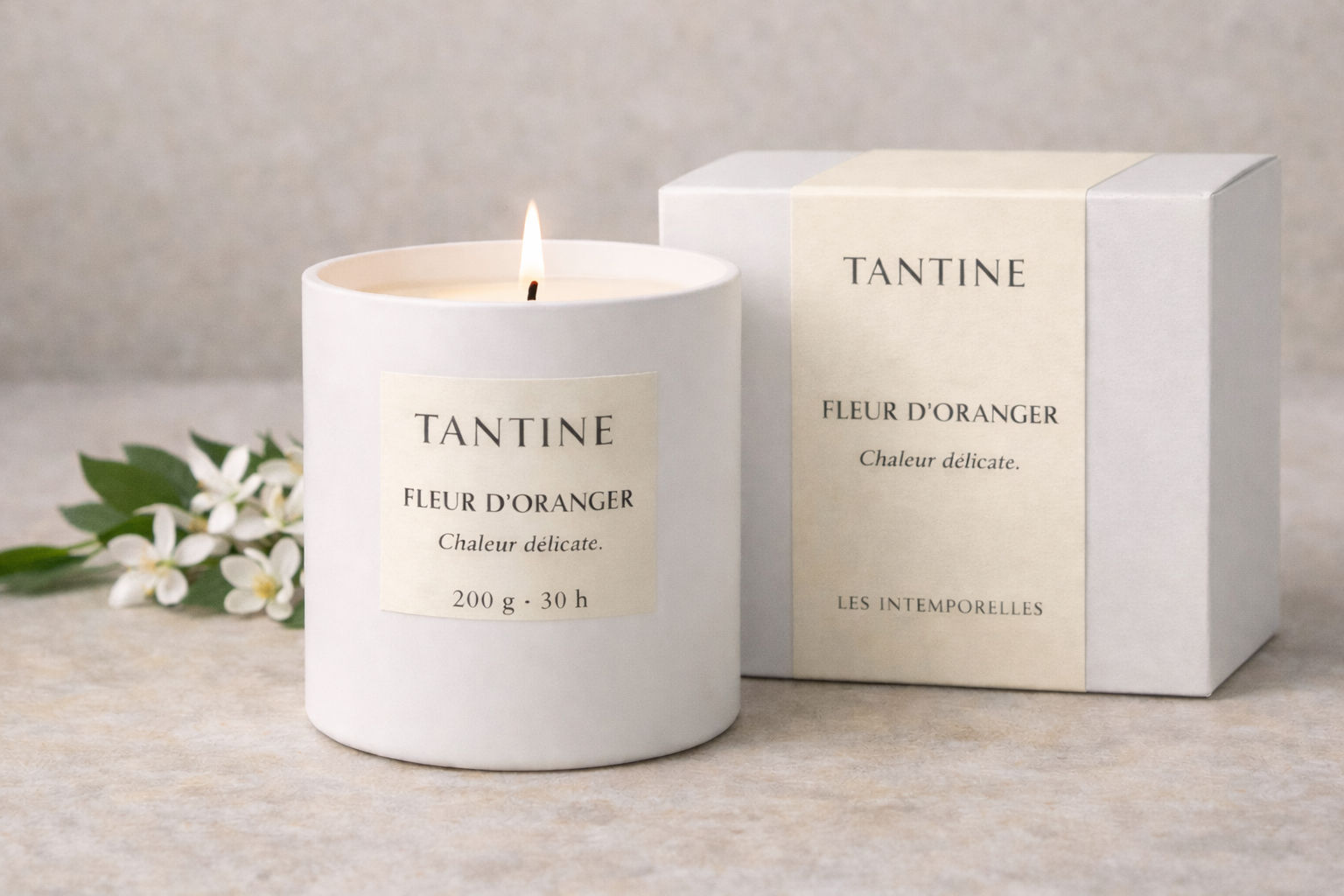 Bougie Intemporelle - Fleur d’oranger