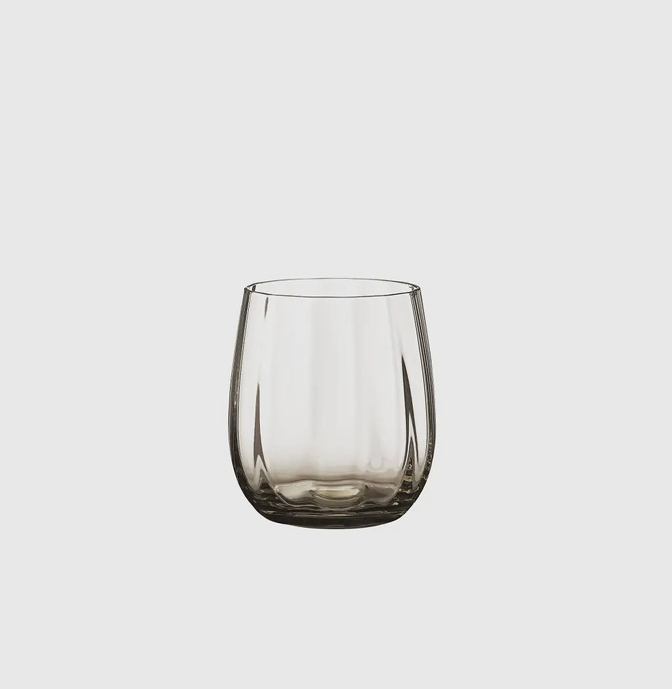 Lot de 2 verres à eau, fûmé noir, 30 cl