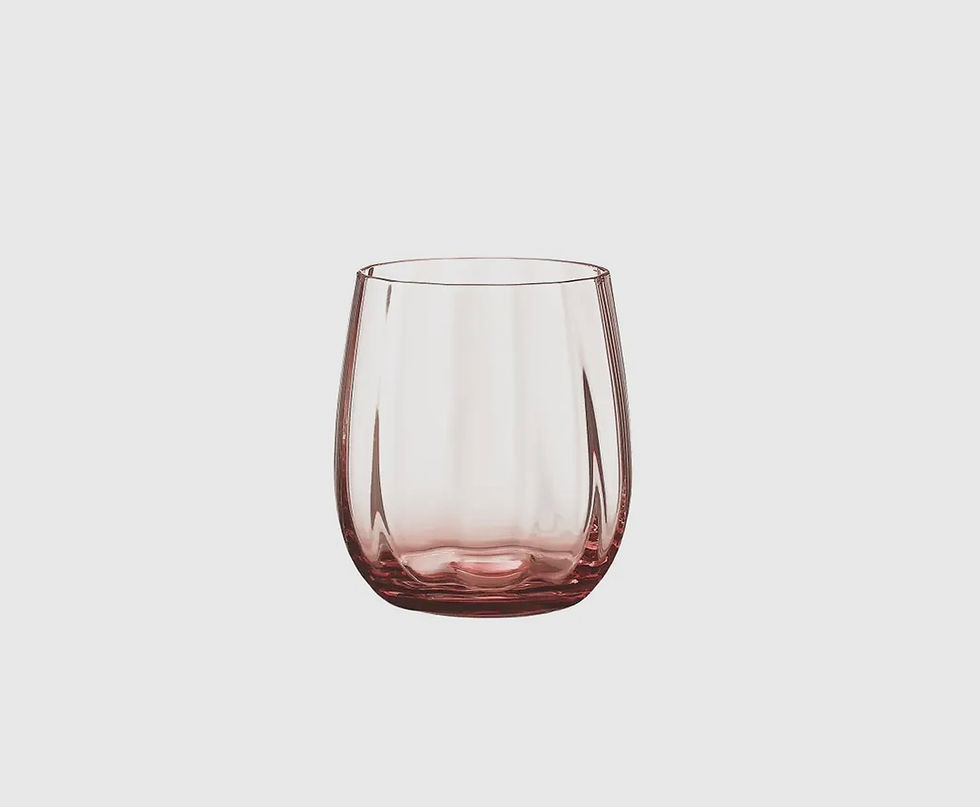 Lot de 2 verres à eau, fûmé pêche, 30 cl