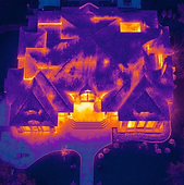 thermal scan of a house that needs repair