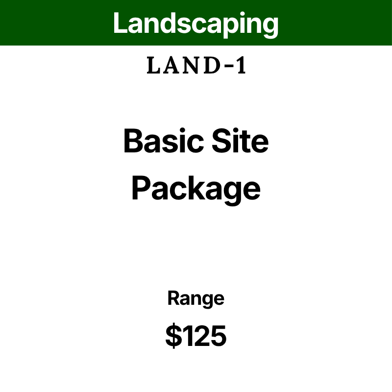 Landscaping Basic Site Package