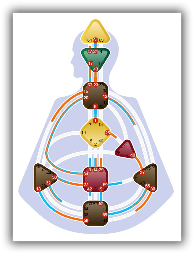 Father and Son combined Human Design chart