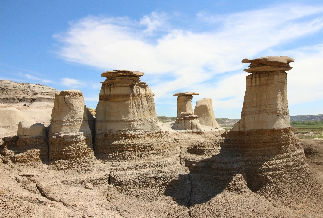 Hoodoos in writing-on-stone provincial park
