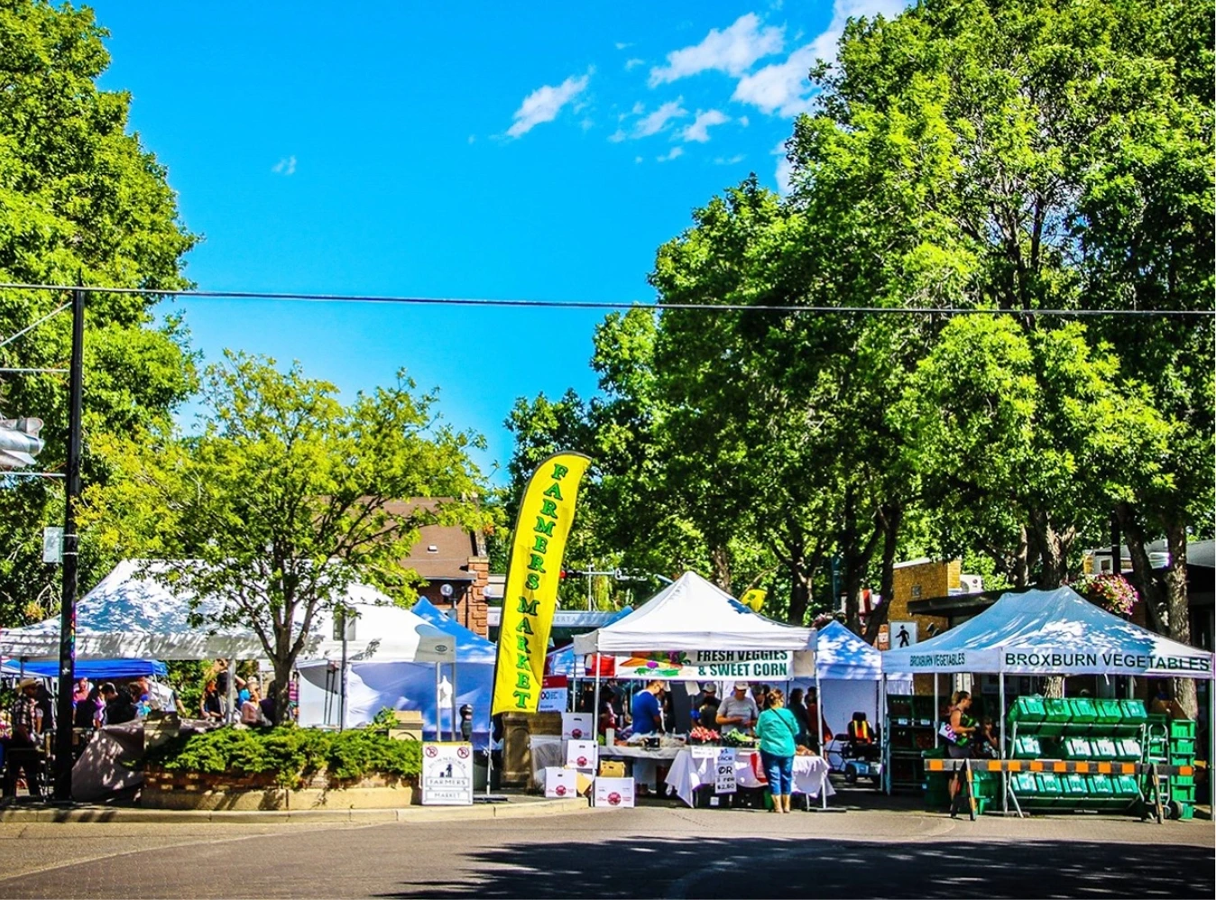 outdoors farmers market