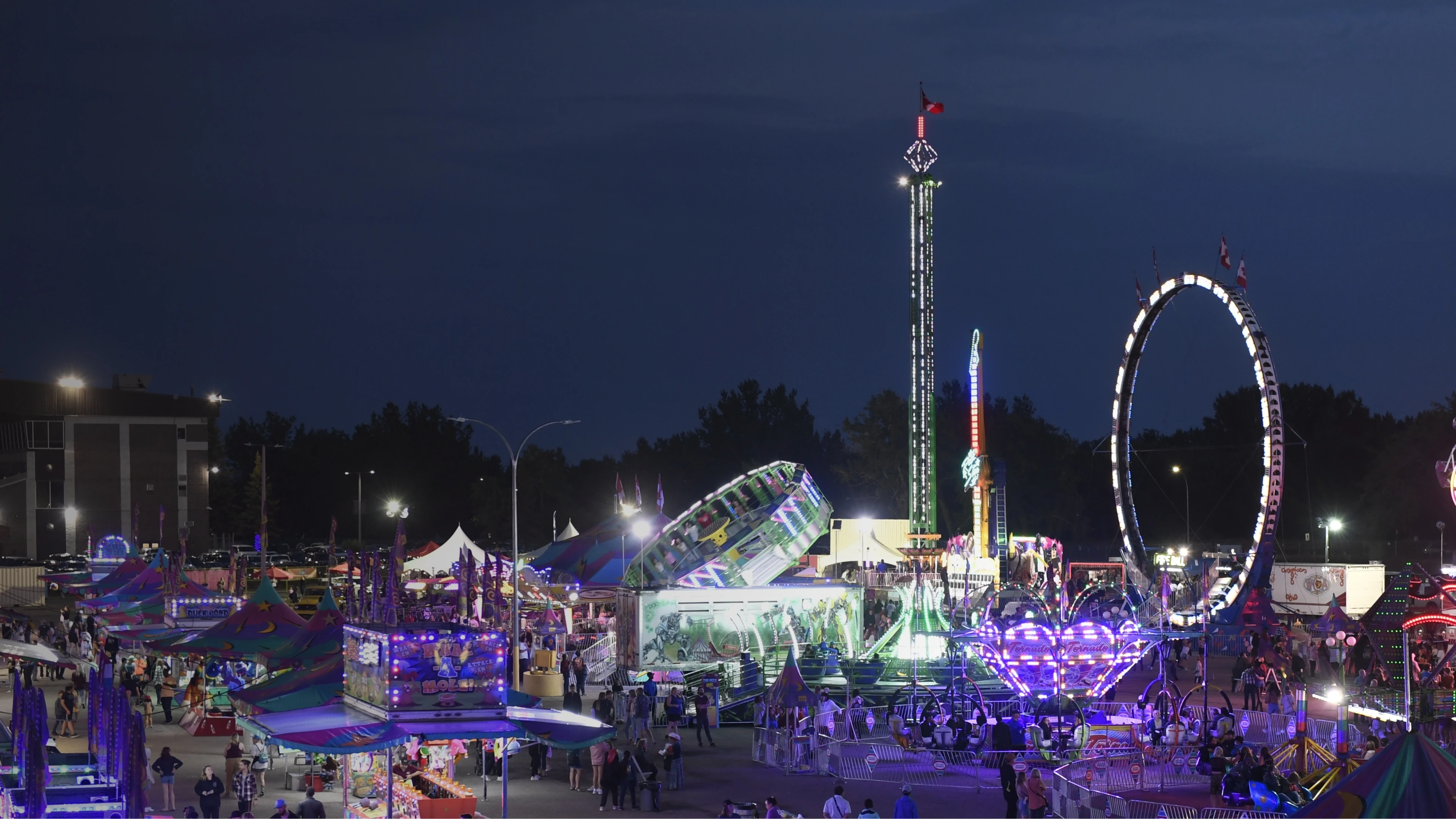 Fair Grounds at night