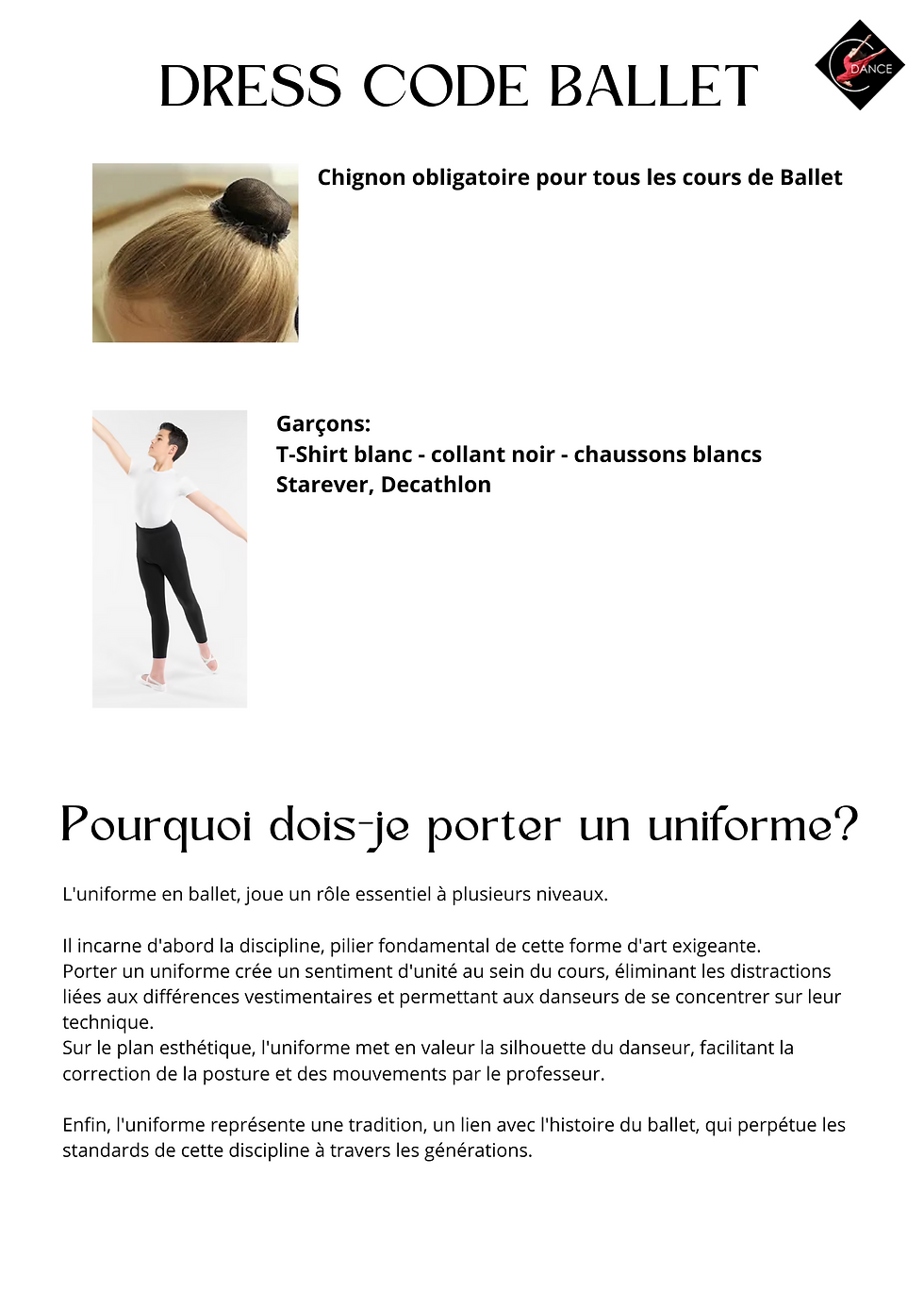 Dress code Ballet