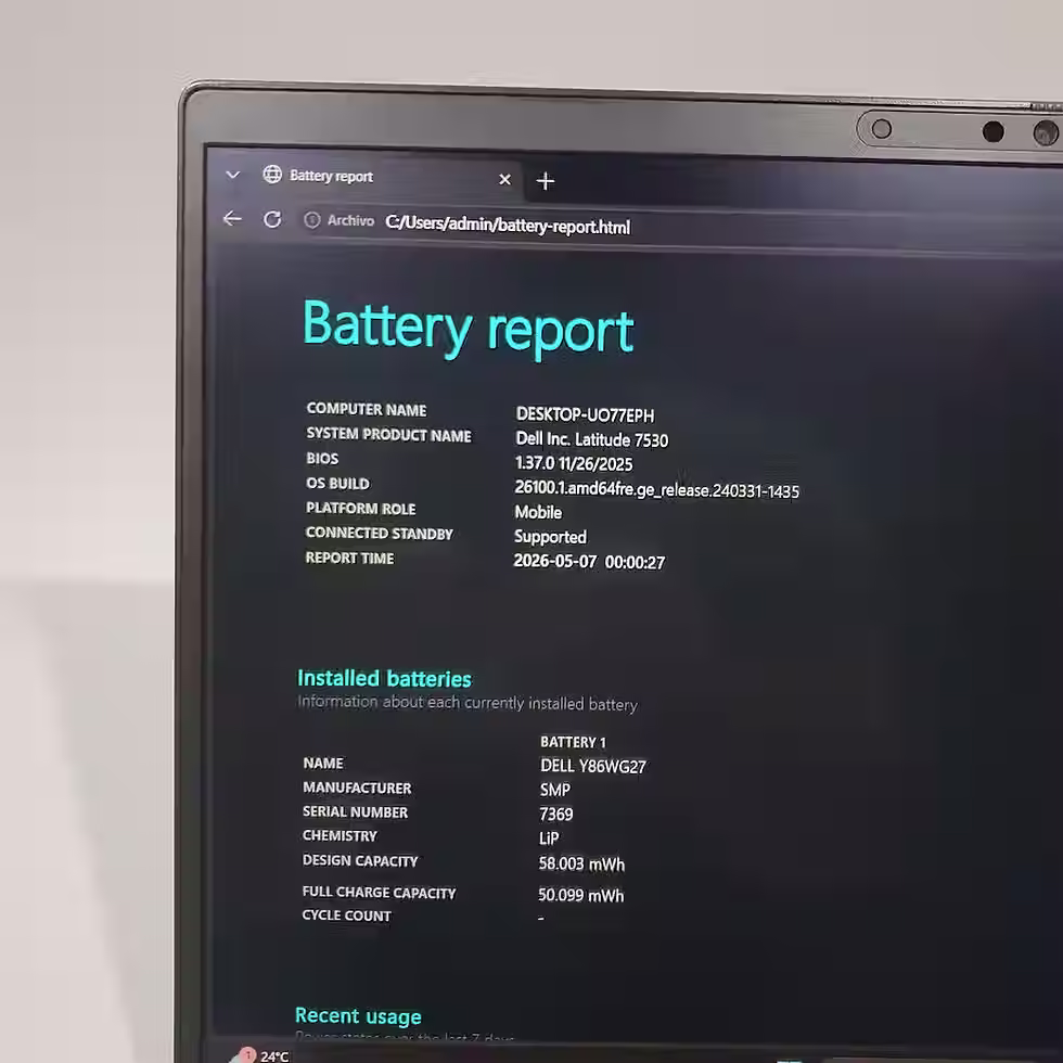 Miniatura: Dell 7530 Tactil - Intel® i7 1265U - Ram 16gb - Ssd 256gb