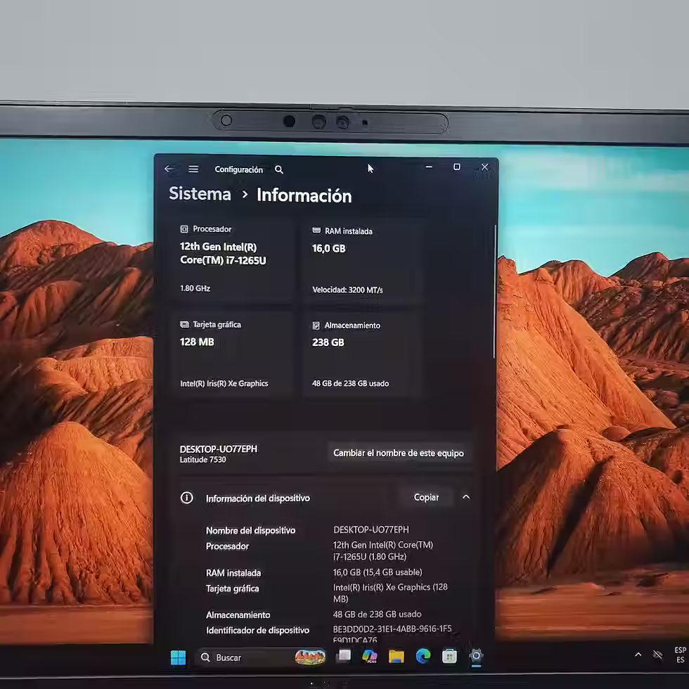 Miniatura: Dell 7530 Tactil - Intel® i7 1265U - Ram 16gb - Ssd 256gb