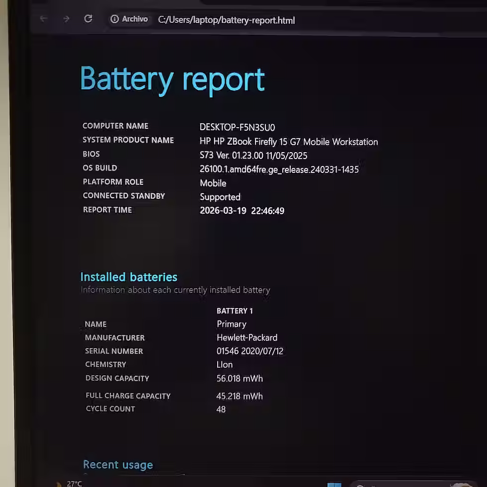Miniatura: HP ZBook - intel® i7 10810u | Grafica Nvidia 4gb | DDR4 16gb