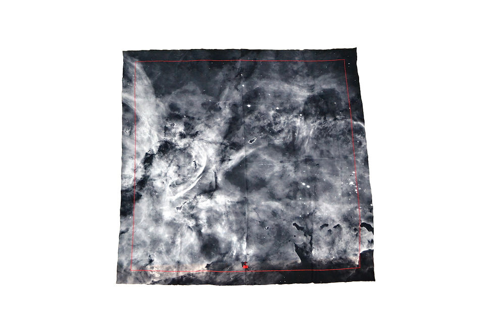 Thumbnail: The Carina Nebula B&W (Big Scarf)