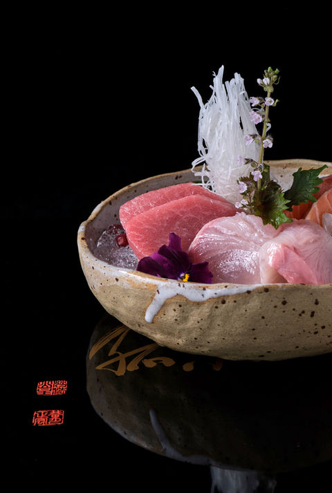 Sashimi auf Eis