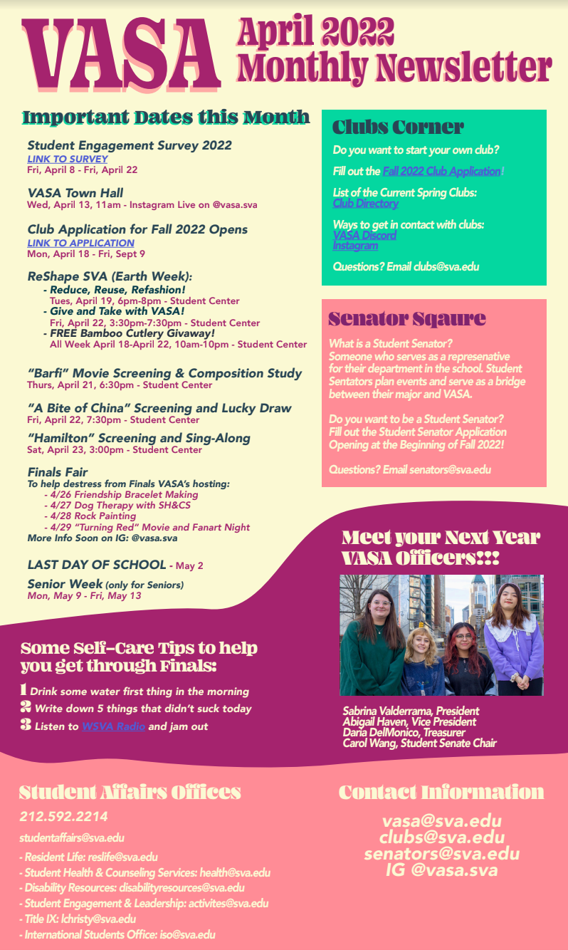 General VASA Newsletter
