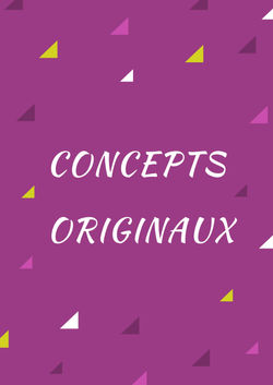 concepts originaux