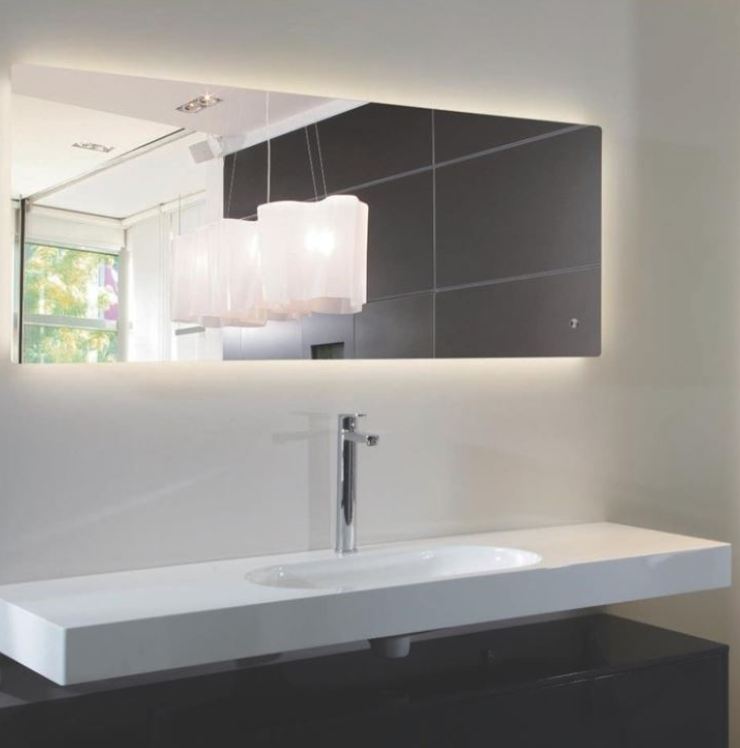 Thumbnail: Hotel Anti Fog Frameless Lighted Mirror