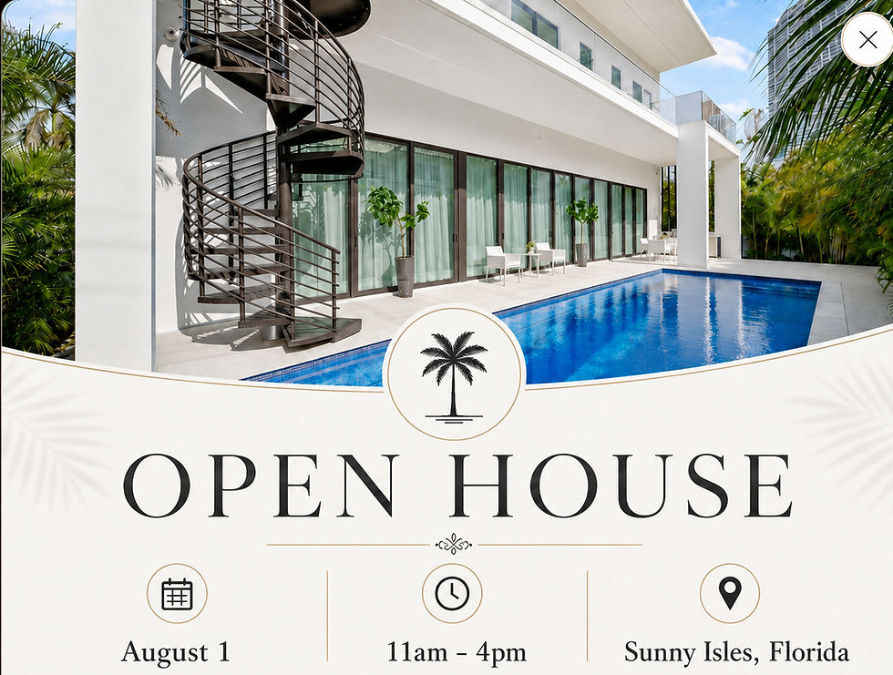 Open House in Sunny Isles Beach: Tour the Golden Shores Estate at 278 190th St